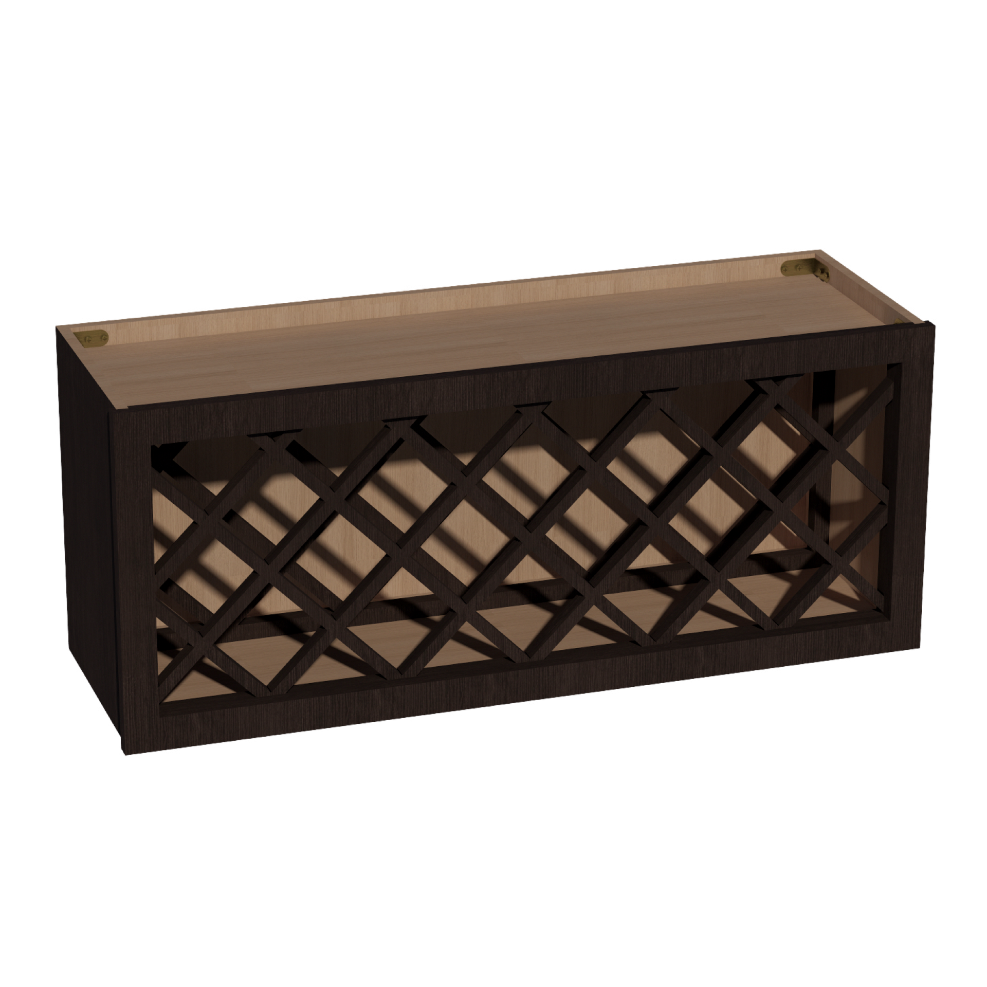 WR3615-SSE  Wood Wall Mounted Range Hood - Slim Shaker Style - Espresso   36"W x 15"H x 12"D