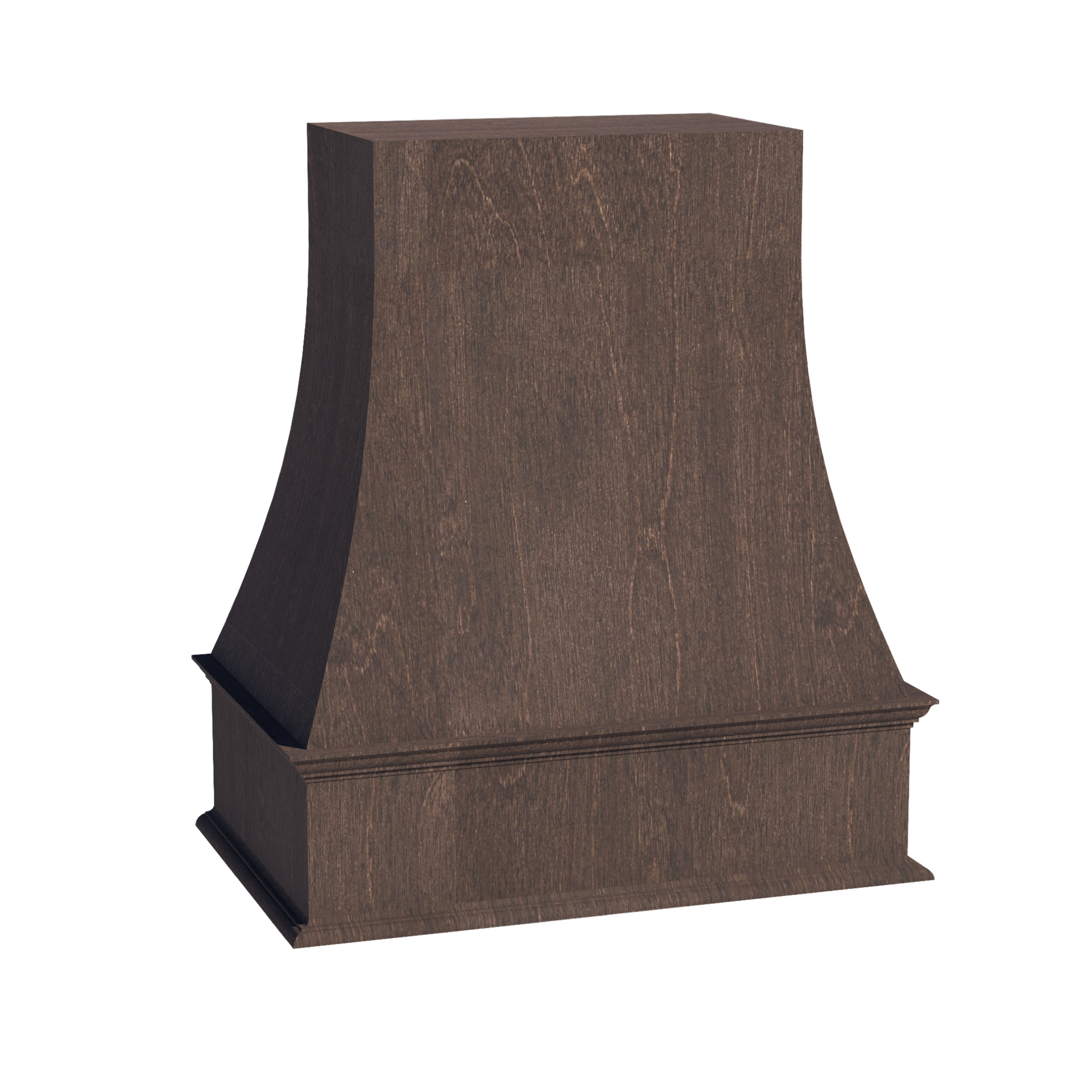 WRH3036-SSE  Wood Wall Mounted Range Hood - Slim Shaker Style - Espresso   30"W x 36"H x 20-1/2"D