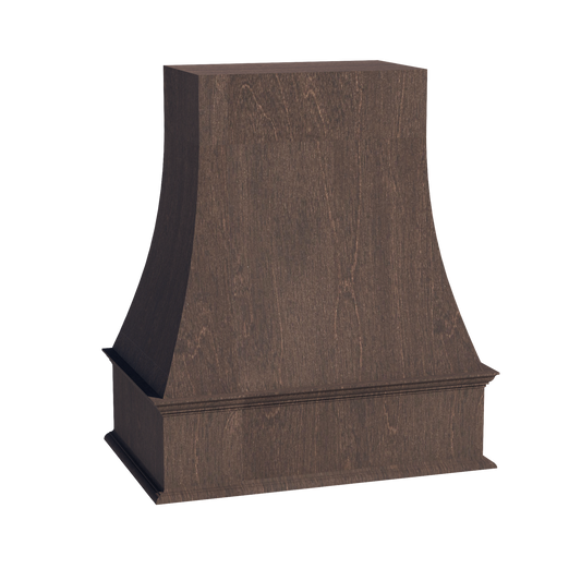 WRH3036-SSE  Wood Wall Mounted Range Hood - Slim Shaker Style - Espresso   30"W x 36"H x 20-1/2"D