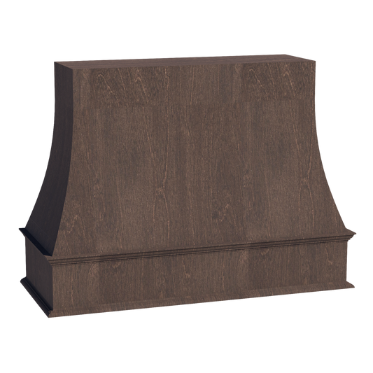 WRH4836-SSE  Wood Wall Mounted Range Hood - Slim Shaker Style - Espresso   48"W x 36"H x 20-1/2"D