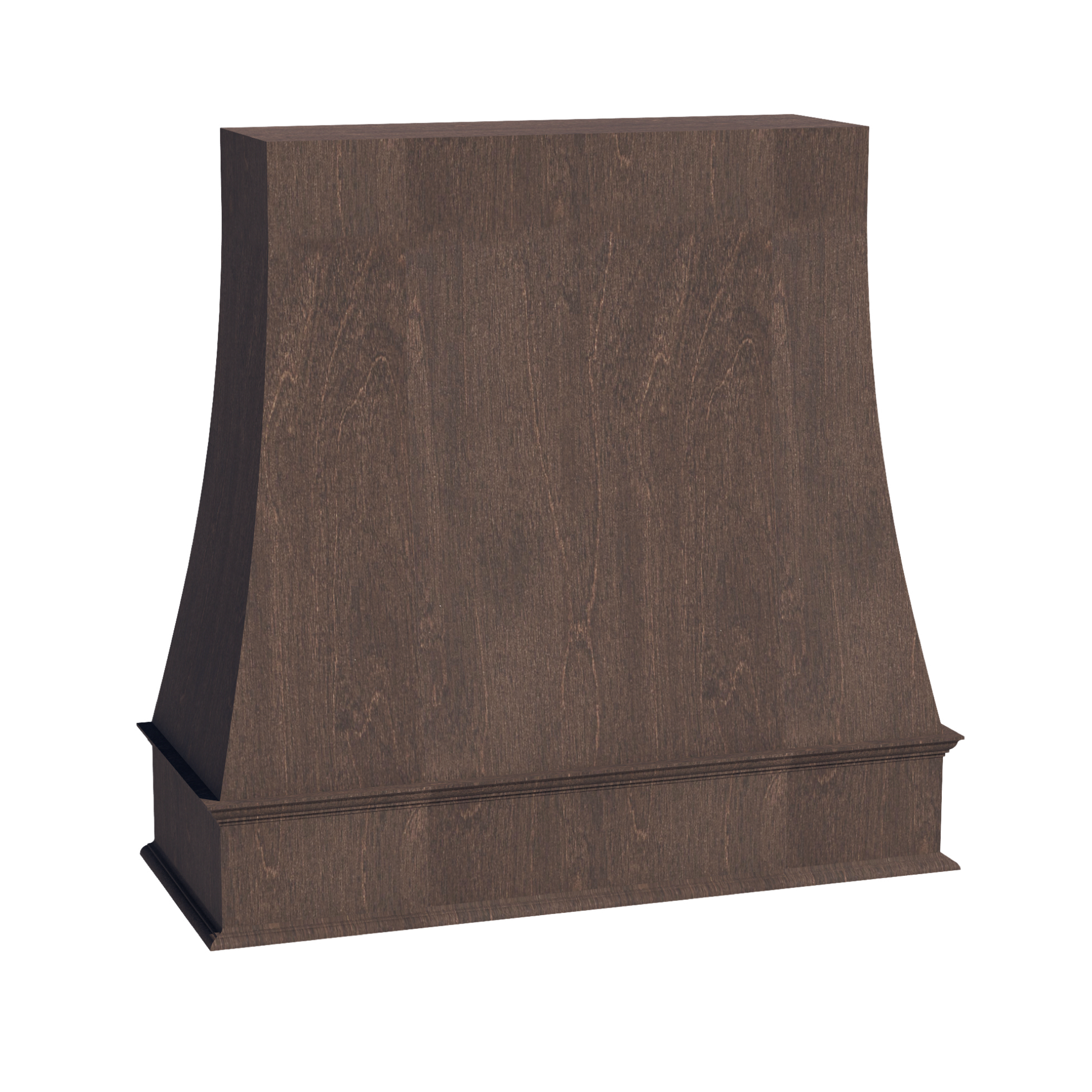 WRH4848-SSE  Wood Wall Mounted Range Hood - Slim Shaker Style - Espresso   48"W x 48"H x 20-1/2"D