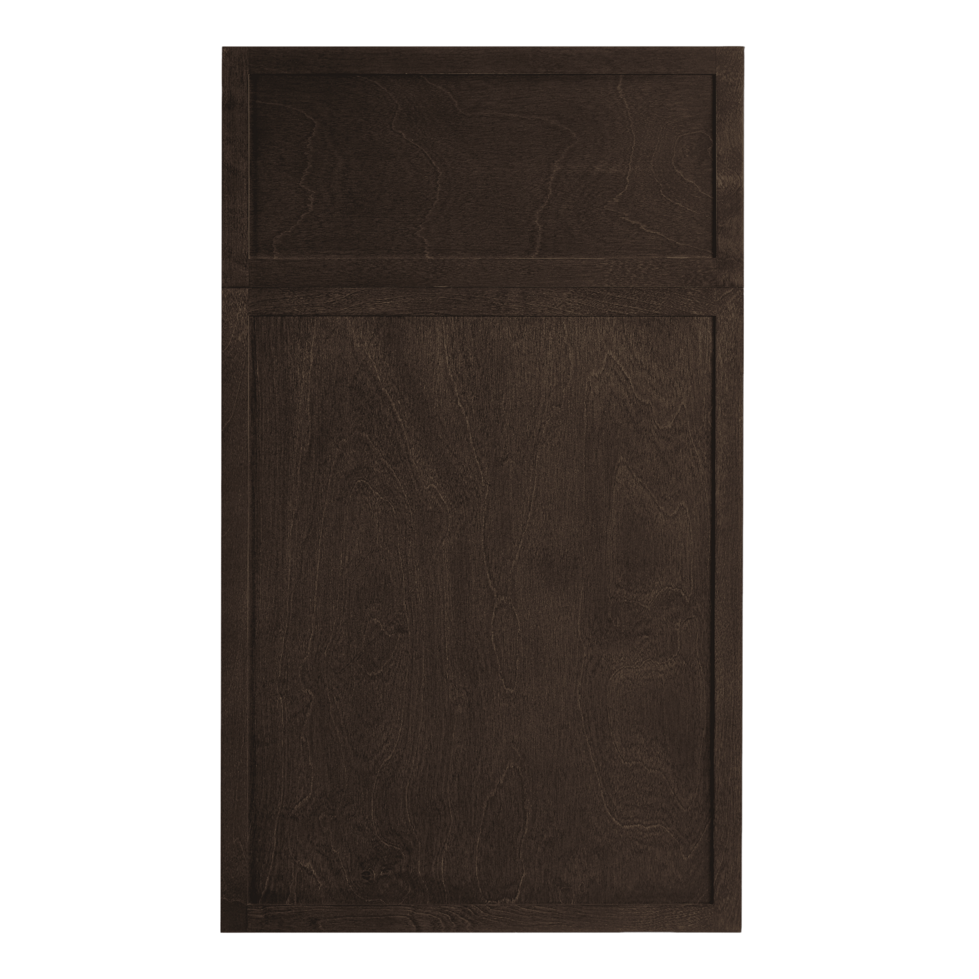WD1860-SSE: Slim Shaker Espresso 18"W x 60"H 1 Door & 2 Drawers Special Wall Cabinet
