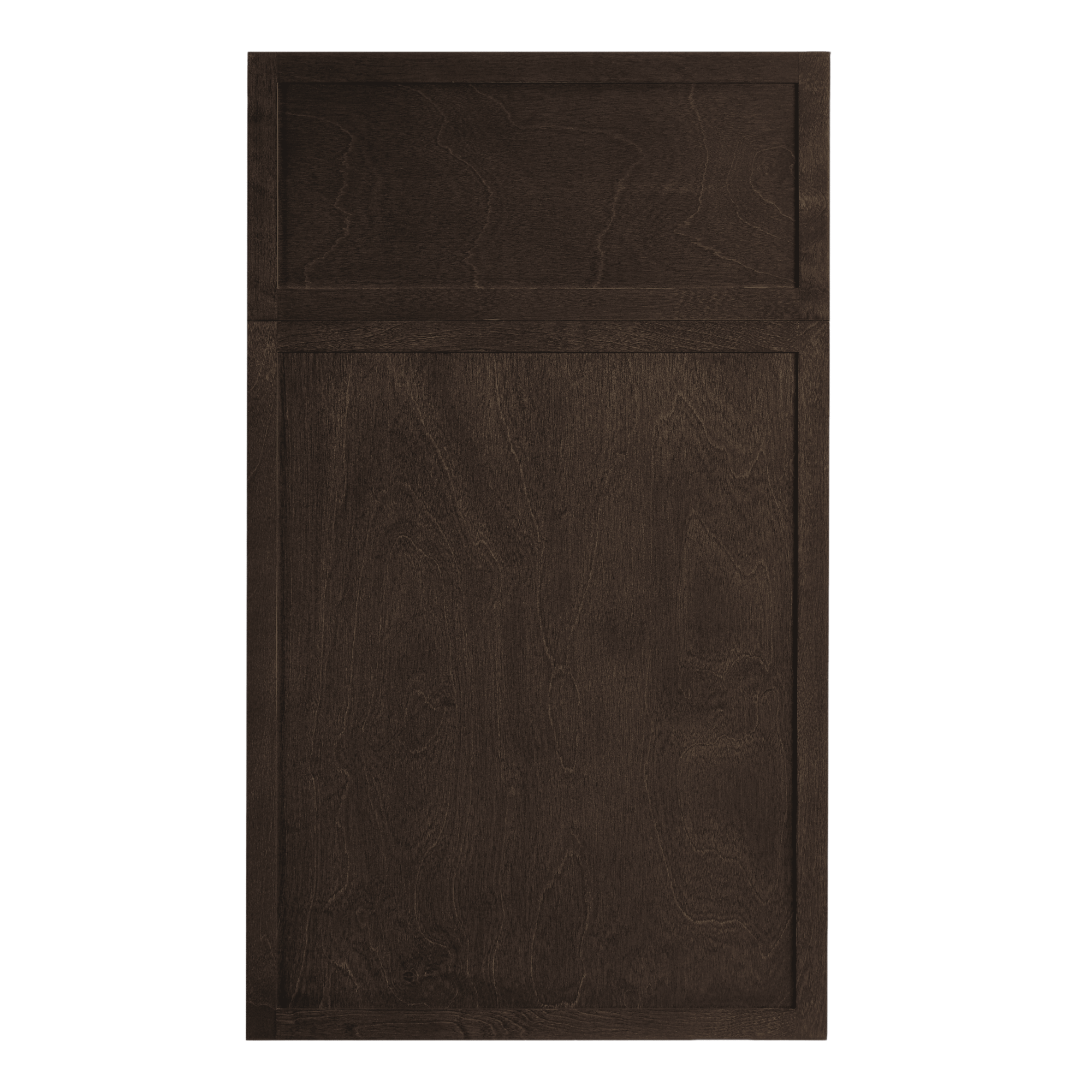 WD1860-SSE: Slim Shaker Espresso 18"W x 60"H 1 Door & 2 Drawers Special Wall Cabinet
