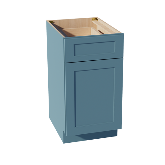 B18TR-SG  Base cabinet - Shaker Style - Green   18"W x 34-1/2"H x 24"D