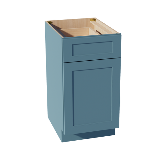 B18-SG  Base cabinet - Shaker Style - Green   18"W x 34-1/2"H x 24"D