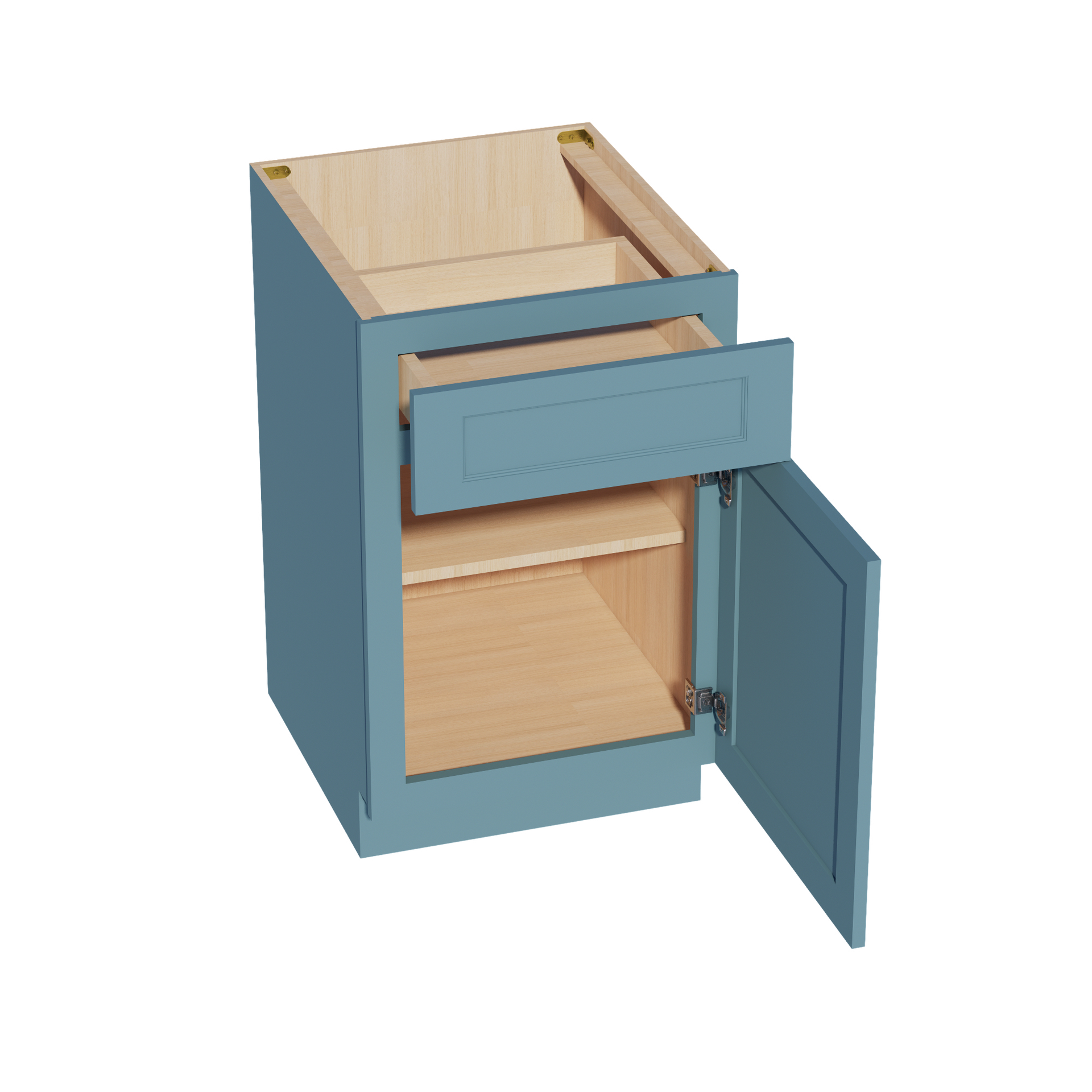 B21-SG  Base cabinet - Shaker Style - Green   21"W x 34-1/2"H x 24"D