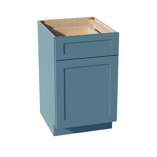 B21-SG  Base cabinet - Shaker Style - Green   21"W x 34-1/2"H x 24"D