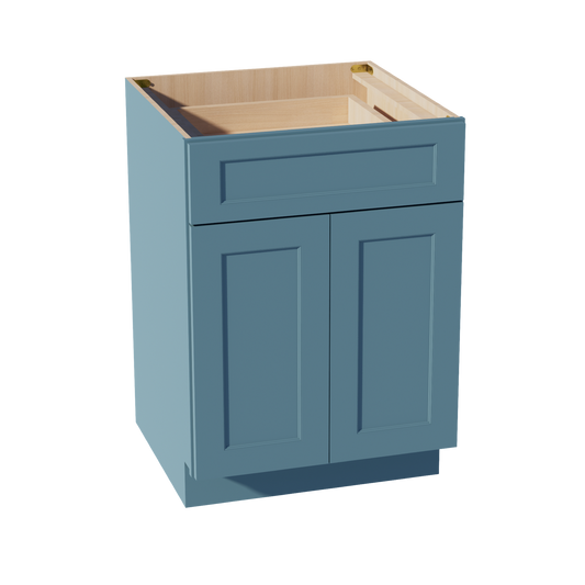 B24-SG  Base cabinet - Shaker Style - Green   24"W x 34-1/2"H x 24"D