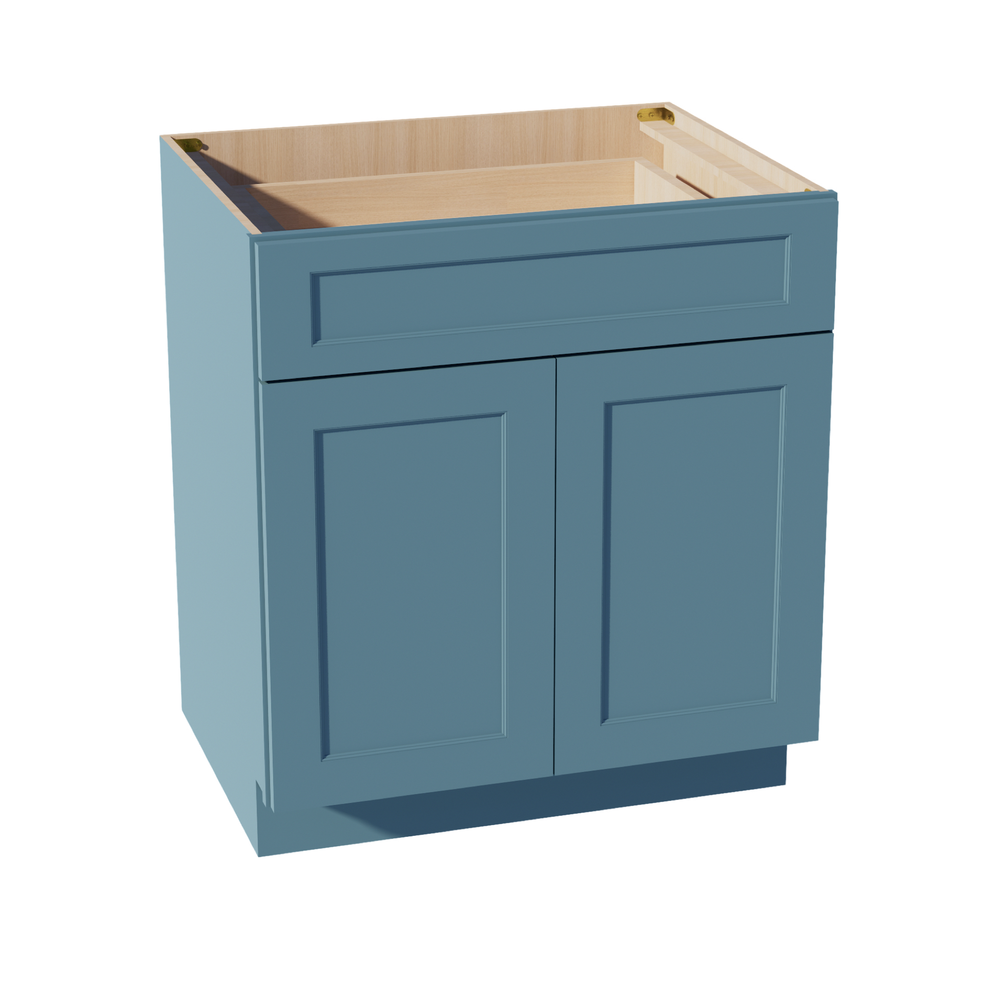 B30-SG  Base cabinet - Shaker Style - Green   30"W x 34-1/2"H x 24"D