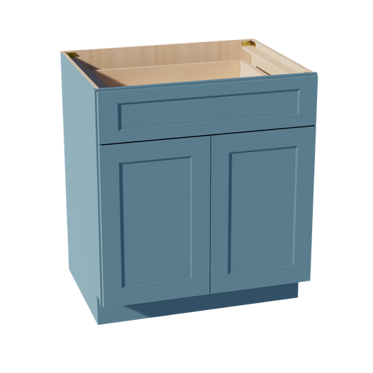 B30-SG  Base cabinet - Shaker Style - Green   30"W x 34-1/2"H x 24"D