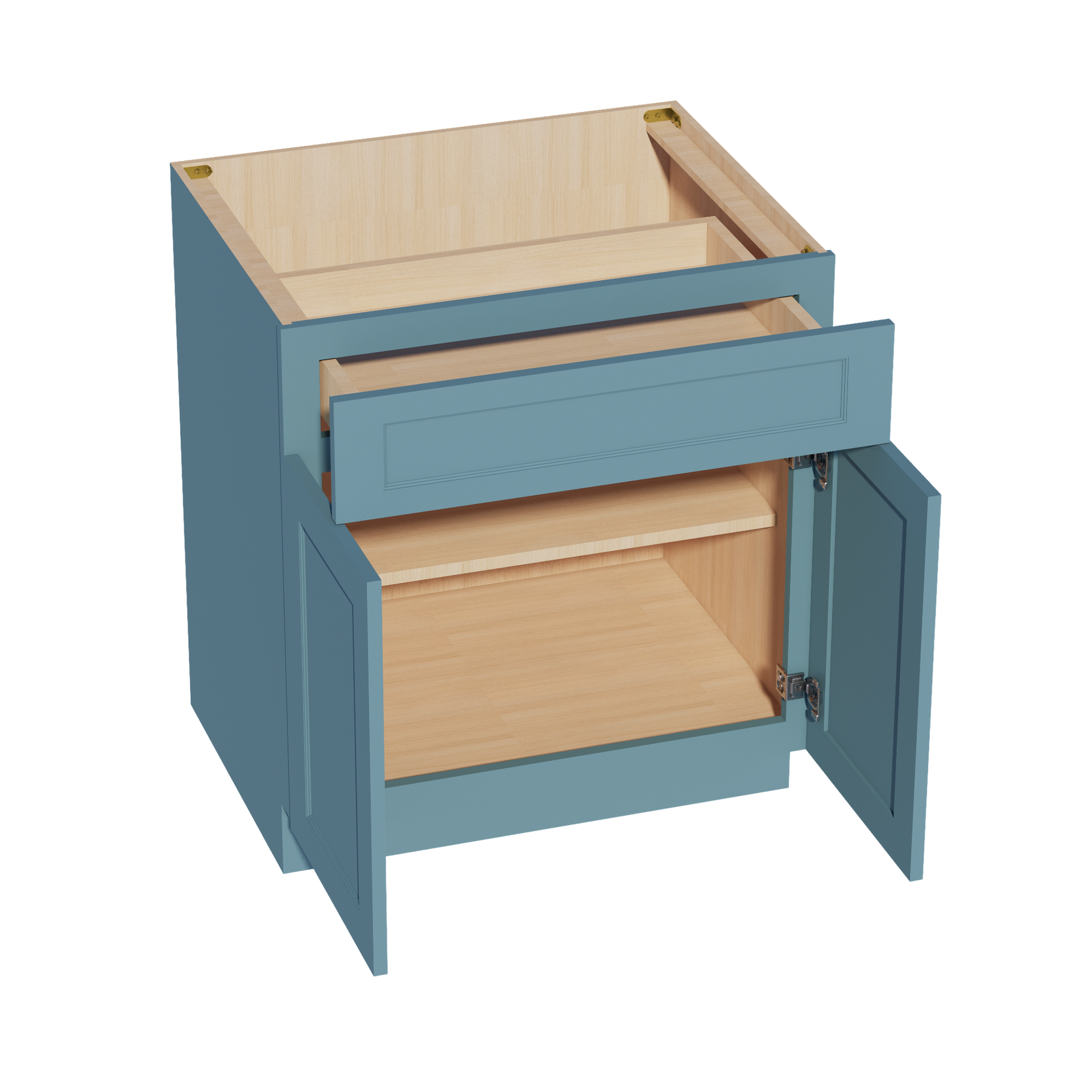B30-SG  Base cabinet - Shaker Style - Green   30"W x 34-1/2"H x 24"D