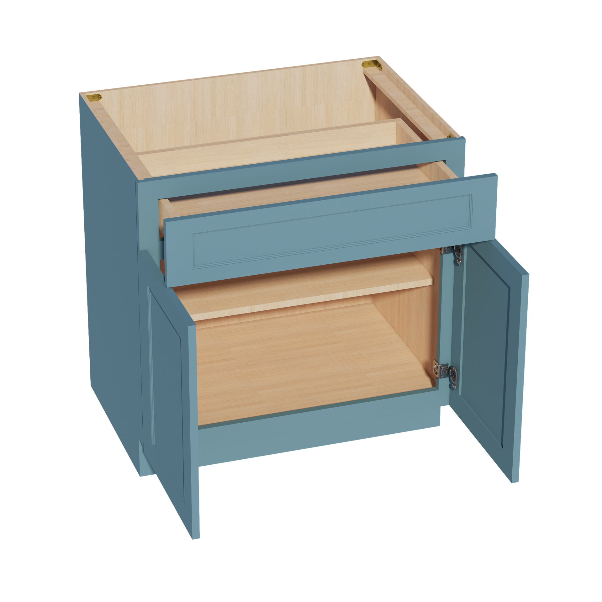 B33-SG  Base cabinet - Shaker Style - Green   33"W x 34-1/2"H x 24"D