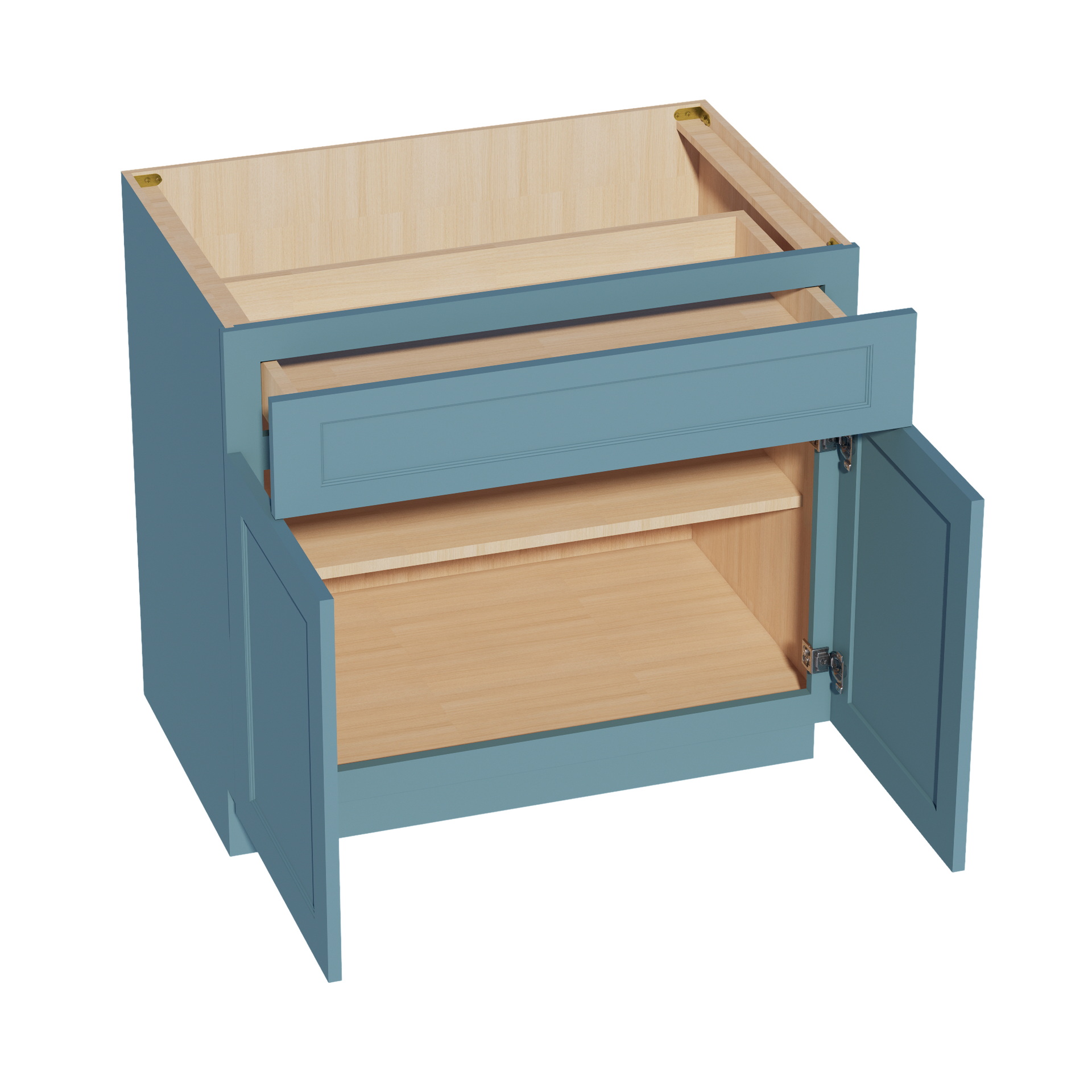B36-SG  Base cabinet - Shaker Style - Green   36"W x 34-1/2"H x 24"D