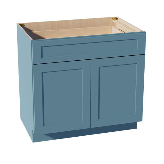 B36-SG  Base cabinet - Shaker Style - Green   36"W x 34-1/2"H x 24"D