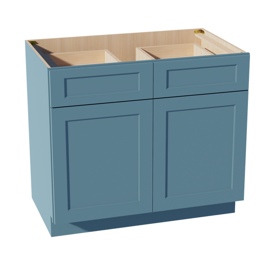 B39-SG  Base cabinet - Shaker Style - Green   39"W x 34-1/2"H x 24"D