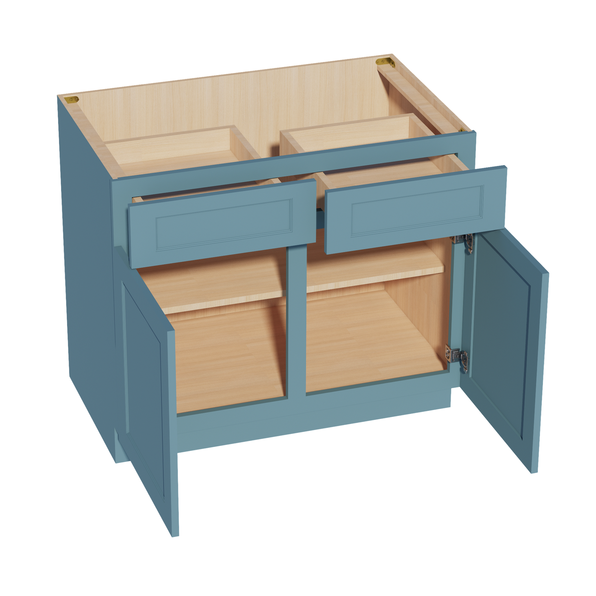 B39-SG  Base cabinet - Shaker Style - Green   39"W x 34-1/2"H x 24"D