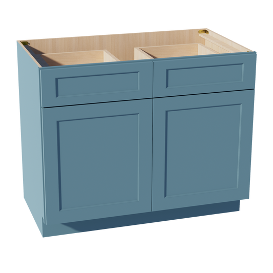 B42-SG  Base cabinet - Shaker Style - Green   42"W x 34-1/2"H x 24"D