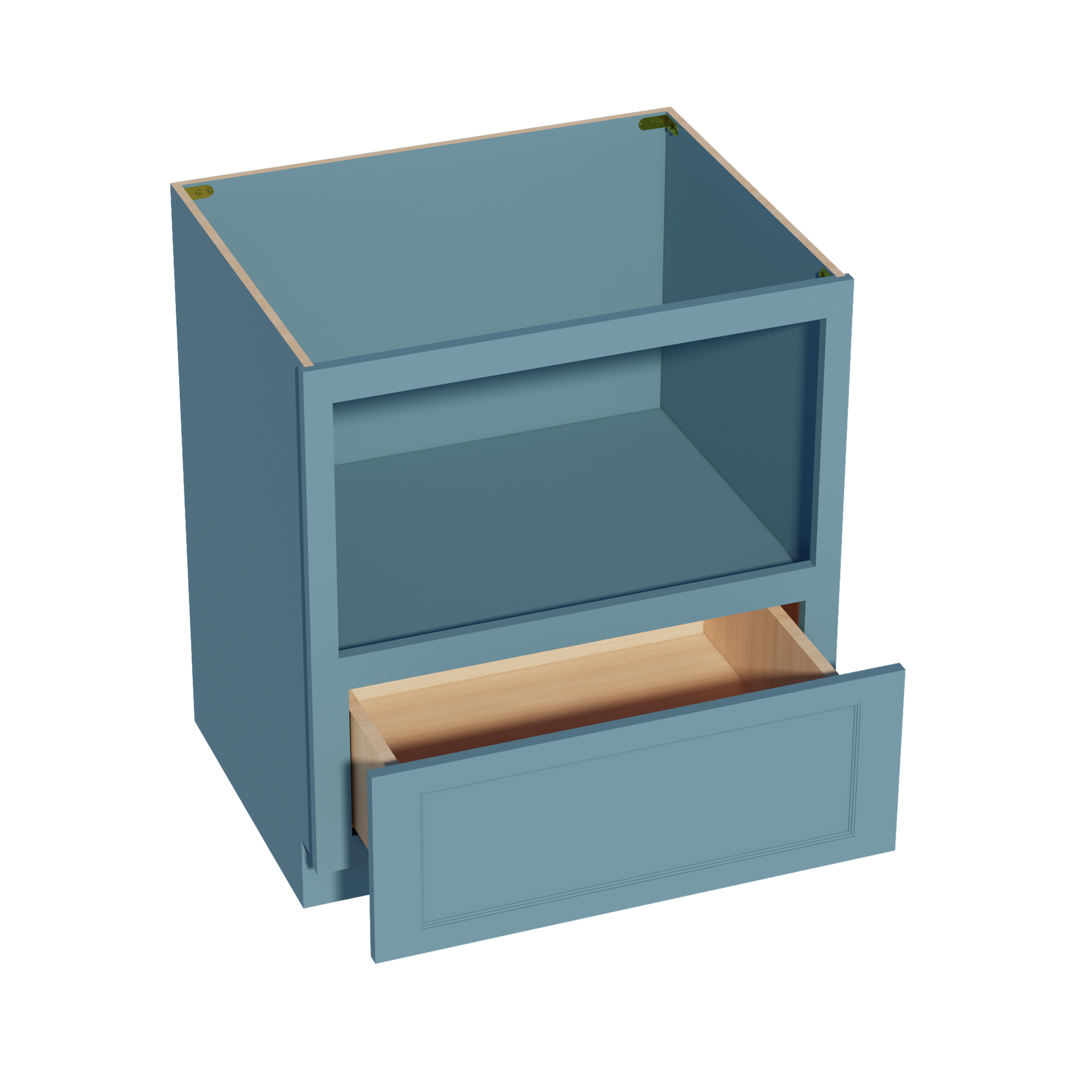 BMC30-SG  Base Cabinety Drawer Built-in Microwave - Shaker Style - Green   30"W x 34-1/2"H x 24"D