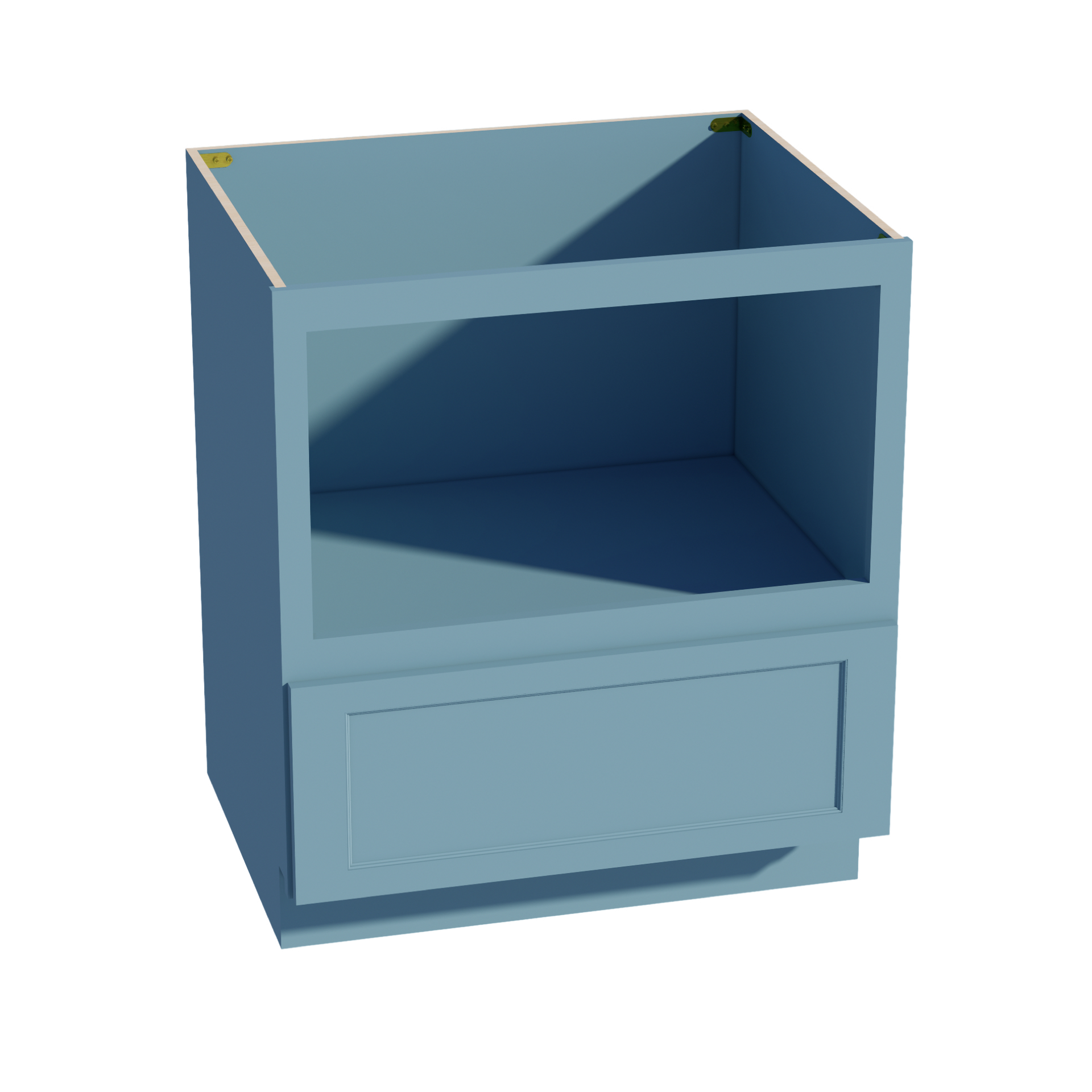 BMC30-SG  Base Cabinety Drawer Built-in Microwave - Shaker Style - Green   30"W x 34-1/2"H x 24"D