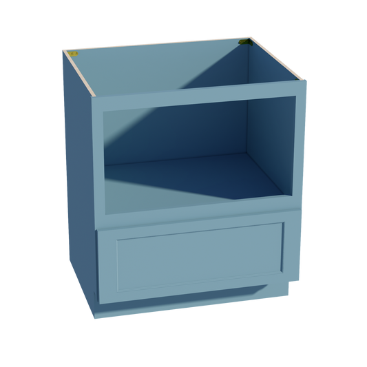 BMC30-SG  Base Cabinety Drawer Built-in Microwave - Shaker Style - Green   30"W x 34-1/2"H x 24"D