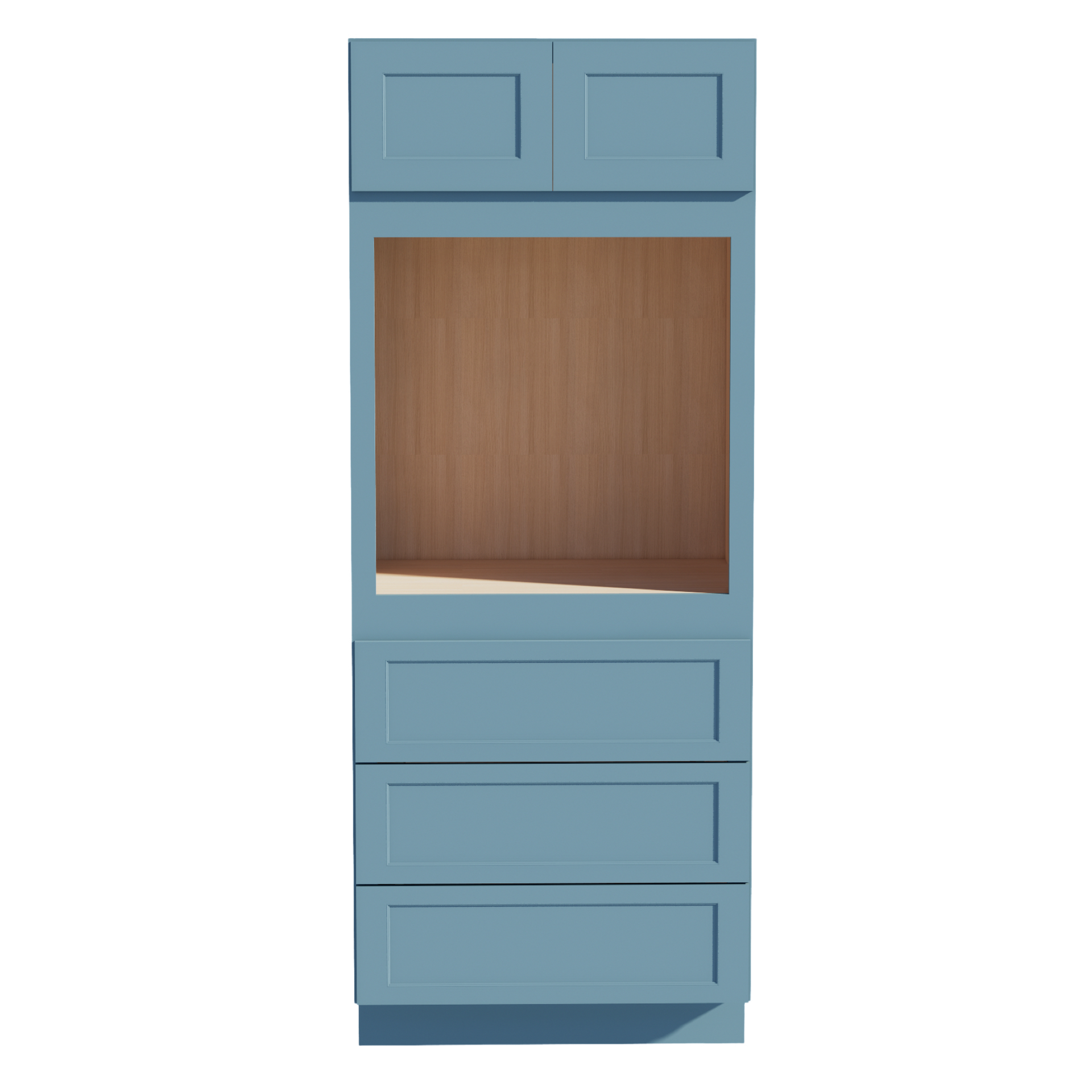OC3384-SG  Tall Oven 2 Door & 3 Drawers Cabinet - Shaker Style - Green   33"W x 84"H x 24"D
