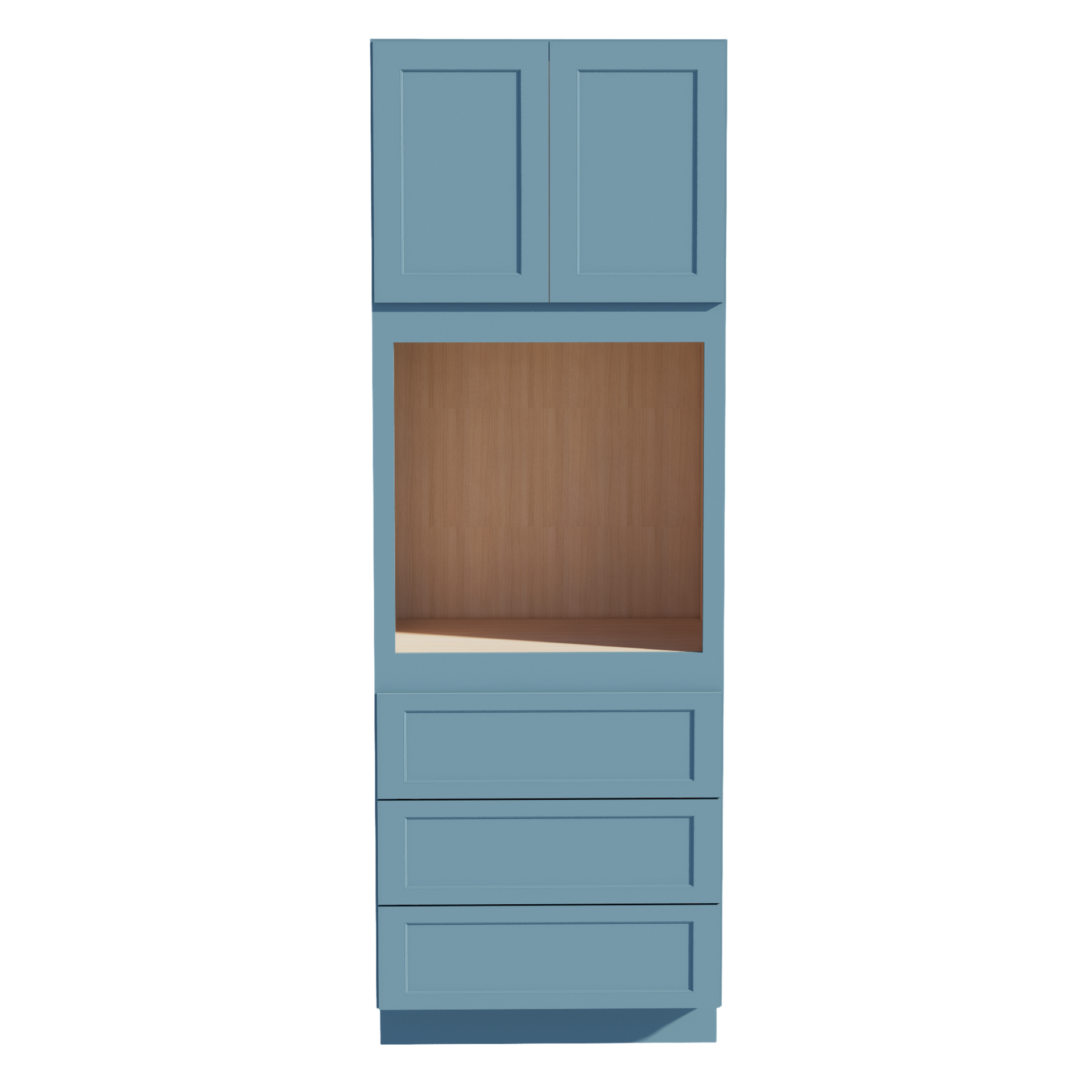 OC3396-SG  Tall Oven 2 Door & 3 Drawers Cabinet - Shaker Style - Green   33"W x 96"H x 24"D