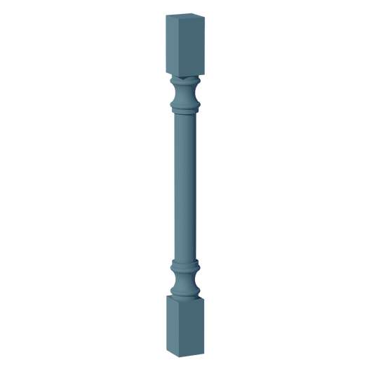RP336-SG  Round Roman Pillar - Shaker Style - Green   03"W x 36"H x 3"D