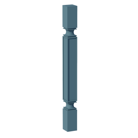 SP336-SG  Square Roman Pillar - Shaker Style - Green   03"W x 36"H x 03"D
