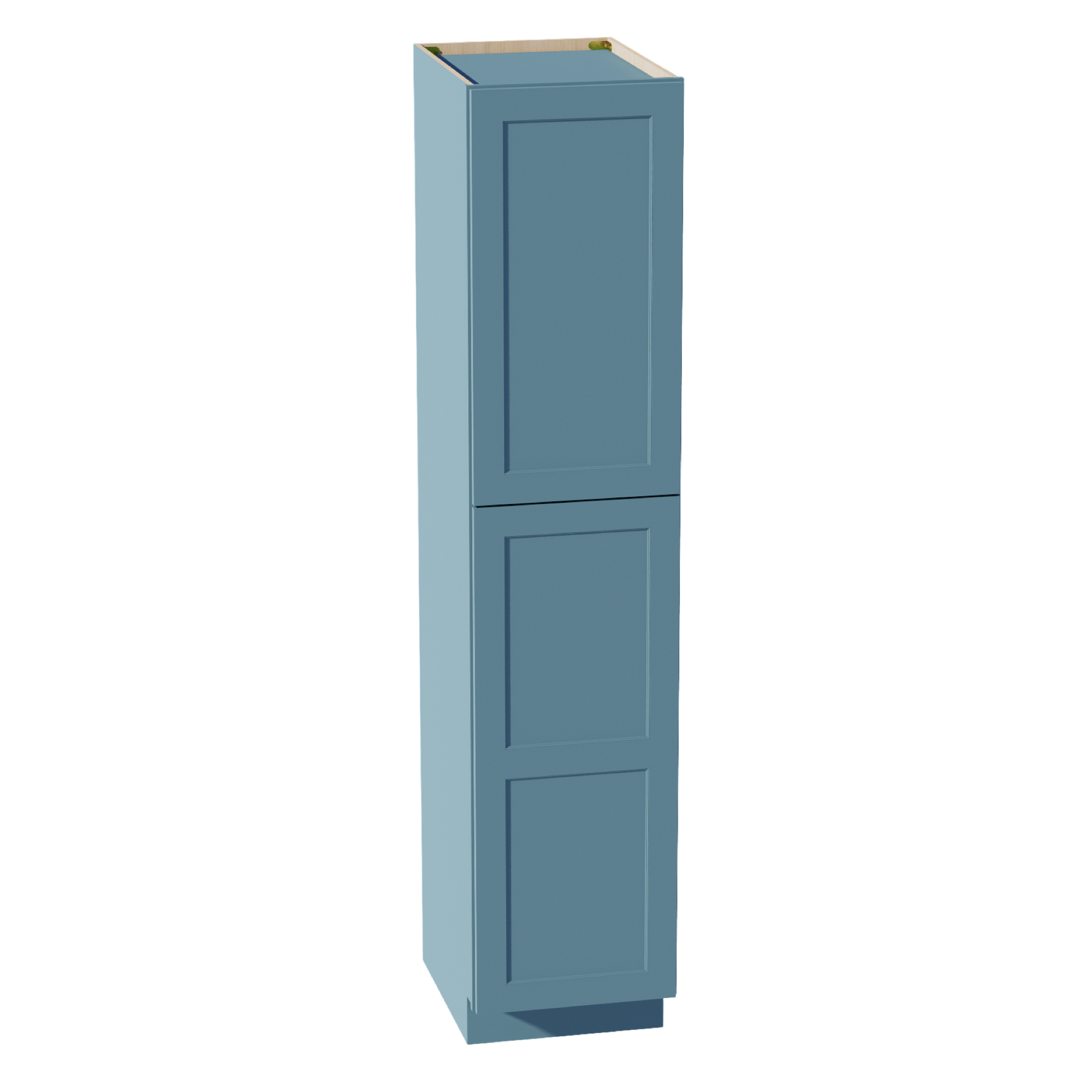 TP1884-SG  Tall Shelf Pantry Cabinet 2 Door & 6 Sheleves - Shaker Style - Green   18"W x 84"H x 24"D