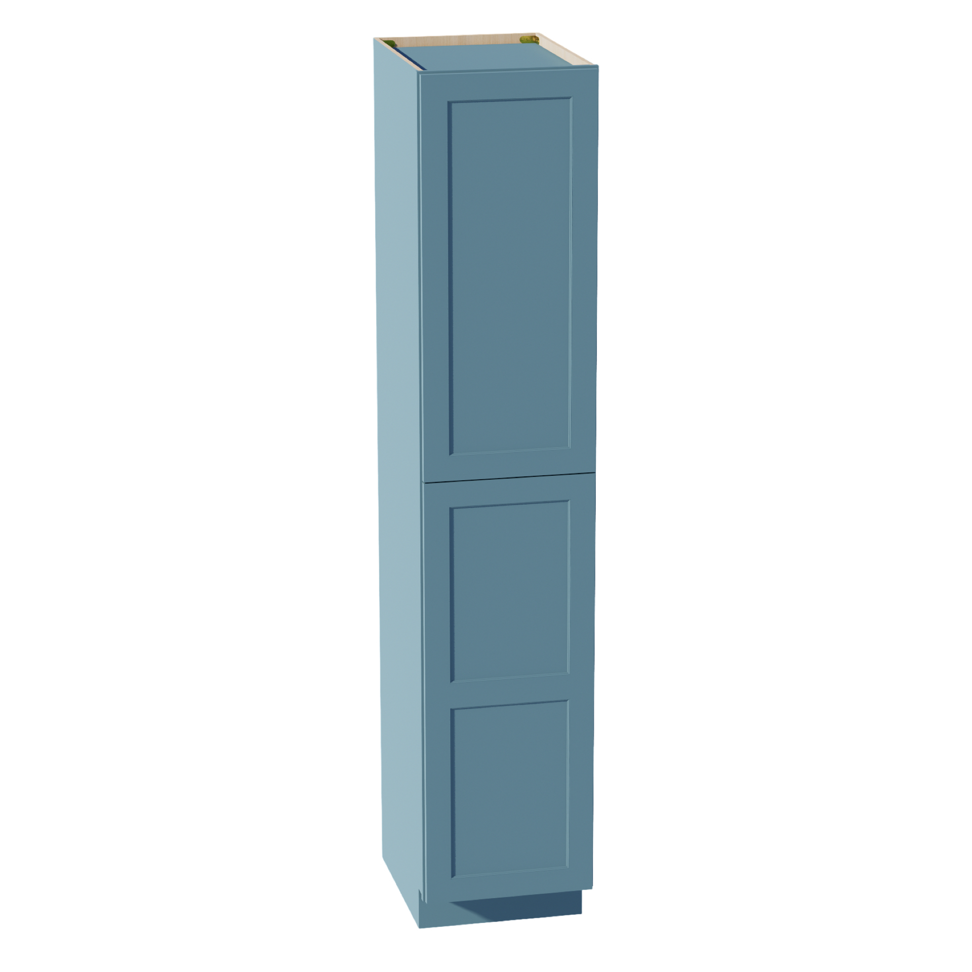 TP1890-SG  Tall Shelf Pantry Cabinet 2 Door & 6 Sheleves - Shaker Style - Green   18"W x 90"H x 24"D