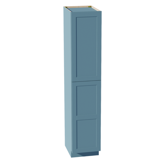 TP1890-SG  Tall Shelf Pantry Cabinet 2 Door & 6 Sheleves - Shaker Style - Green   18"W x 90"H x 24"D