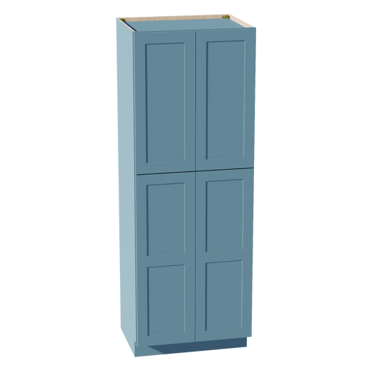 TP3084-SG  Tall Shelf Pantry Cabinet 2 Door & 6 Sheleves - Shaker Style - Green   30" W x 84"H x 24"D