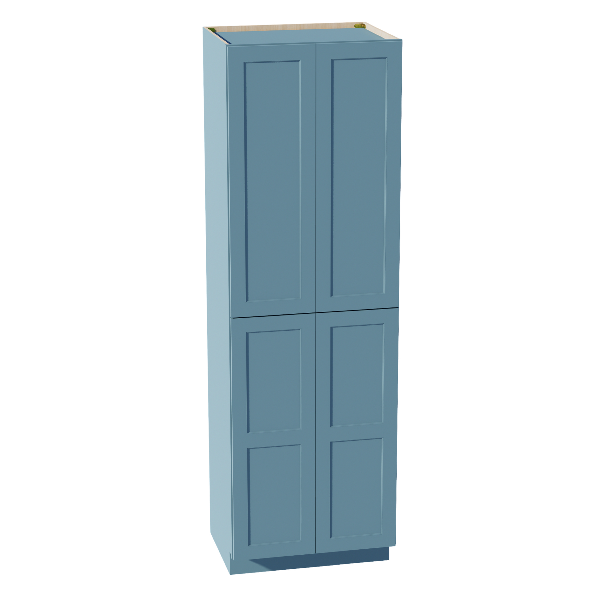 TP3096-SG  Tall Shelf Pantry Cabinet 2 Door & 6 Sheleves - Shaker Style - Green   30" W x 96"H x 24"D