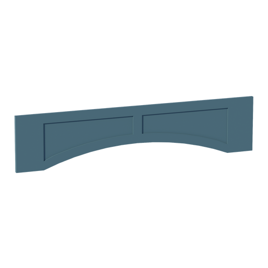 VARP54-SG  Arched Valance With Raised Panel - Shaker Style - Green   54"W x 12"H x