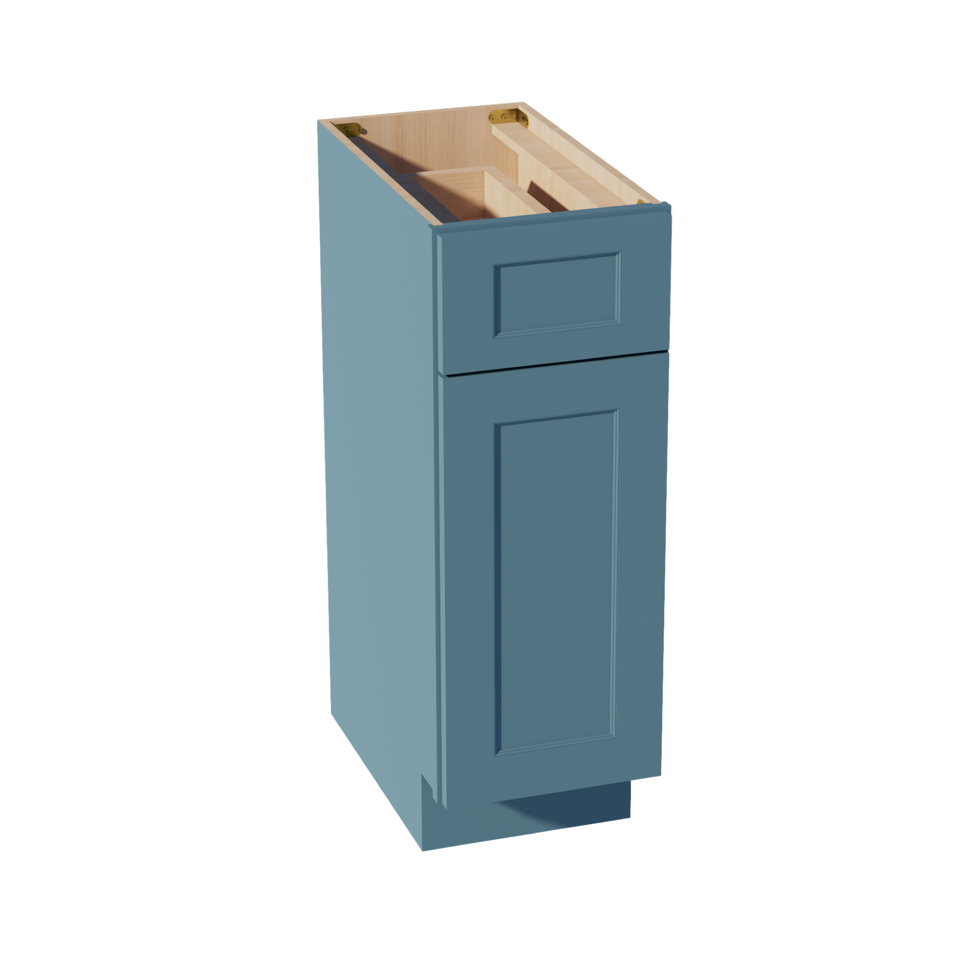 VB1221-SG  Vanity Base Cabinet 1 Door & 1 Drawer - Shaker Style - Green   12"W x 34-1/2"H x 21"D