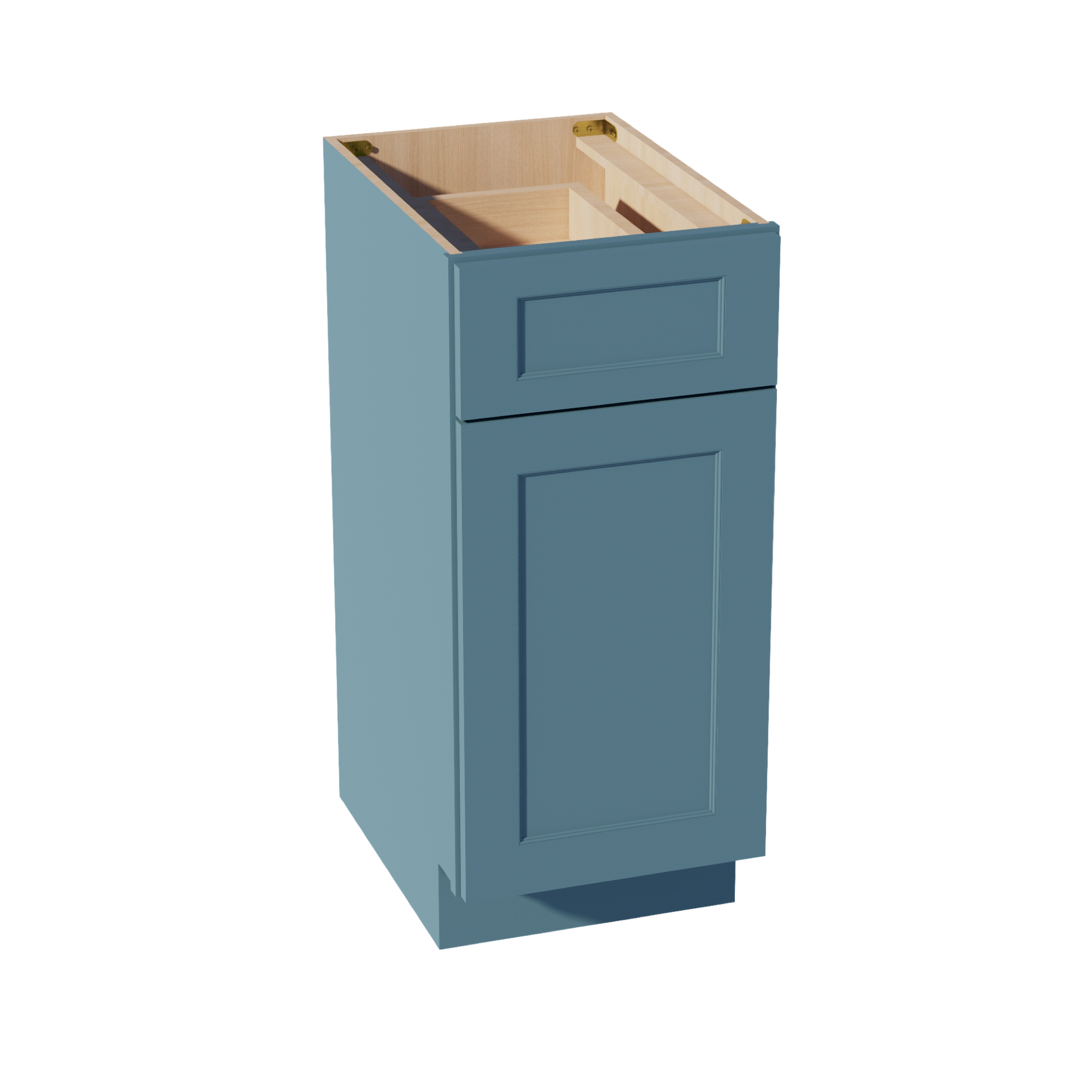VB1521-SG  Vanity Base Cabinet 1 Door & 1 Drawer - Shaker Style - Green   15"W x 34-1/2"H x 24"D