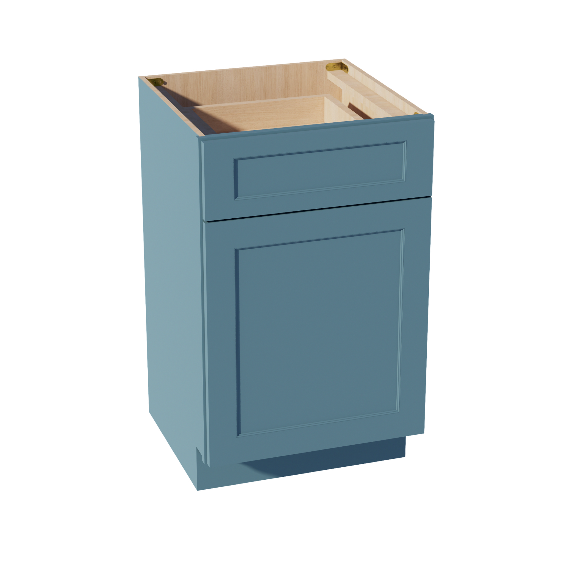VB2121-SG  Vanity Base Cabinet 1 Door & 1 Drawer - Shaker Style - Green   21"W x 34-1/2"H x 24"D