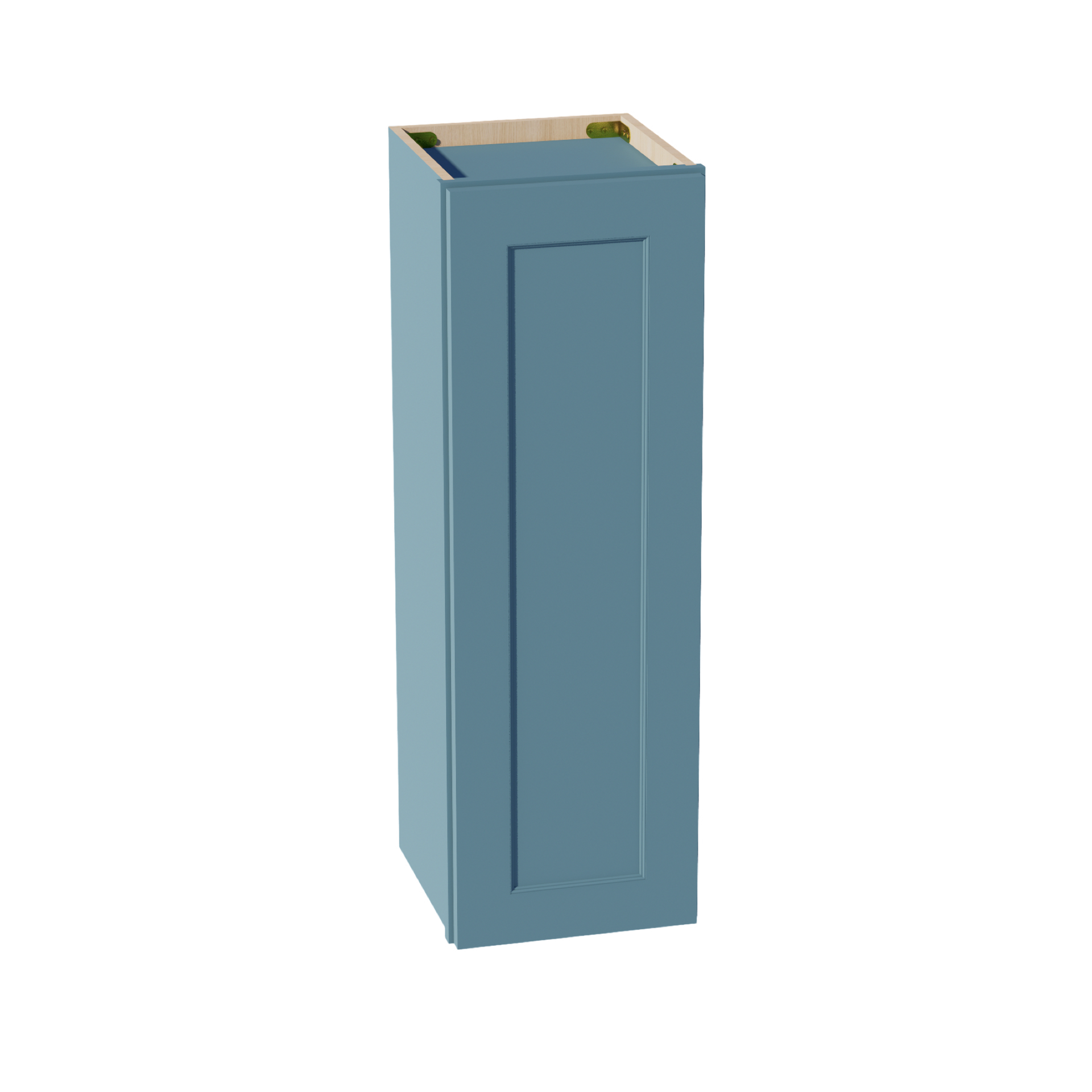 W1236-SG  Wall Cabinet 1 Door & 2 Shelves - Shaker Style - Green   12"W x 36"H x 12"D