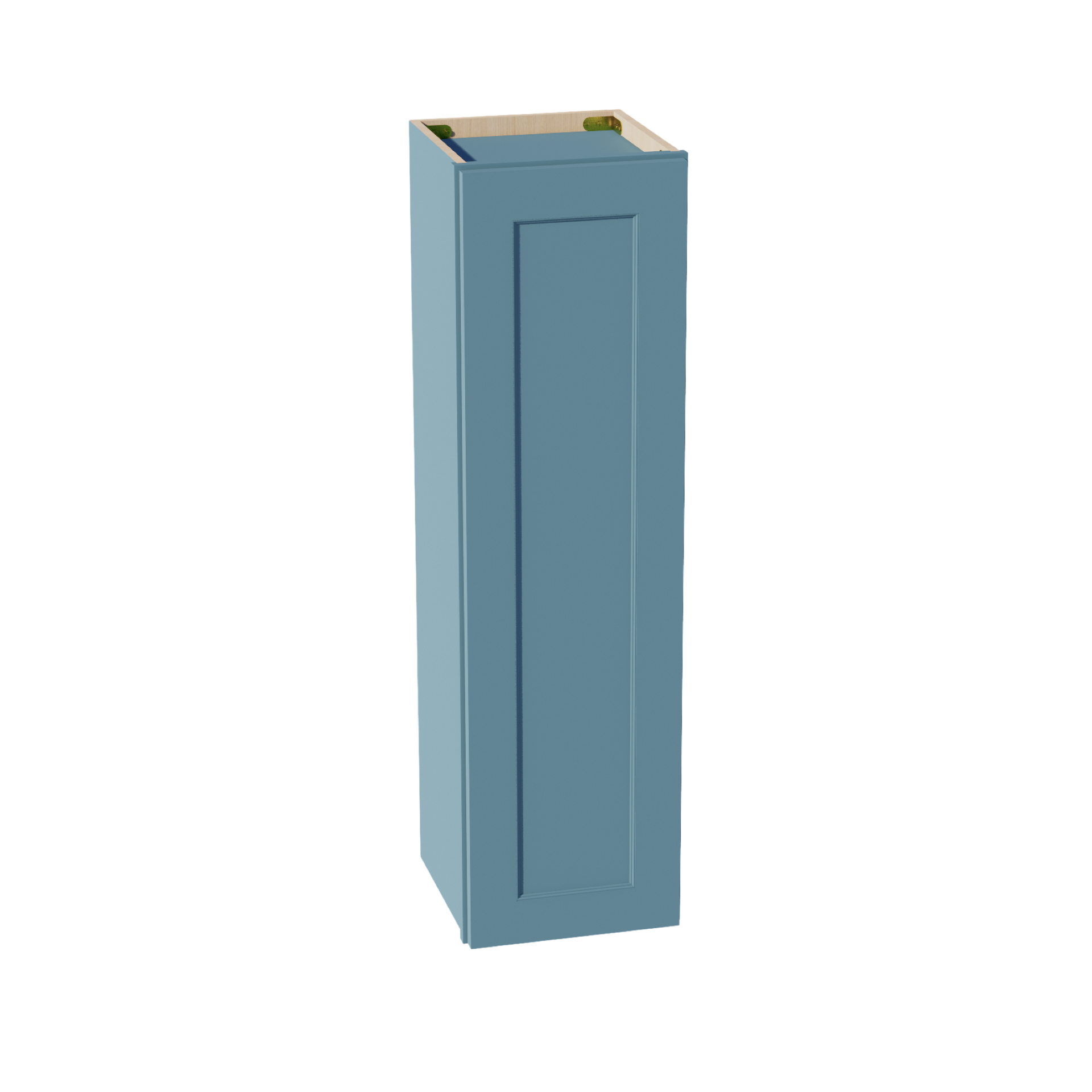 W1242-SG  Wall Cabinet 1 Door & 2 Shelves - Shaker Style - Green   12"W x 42"H x 12"D