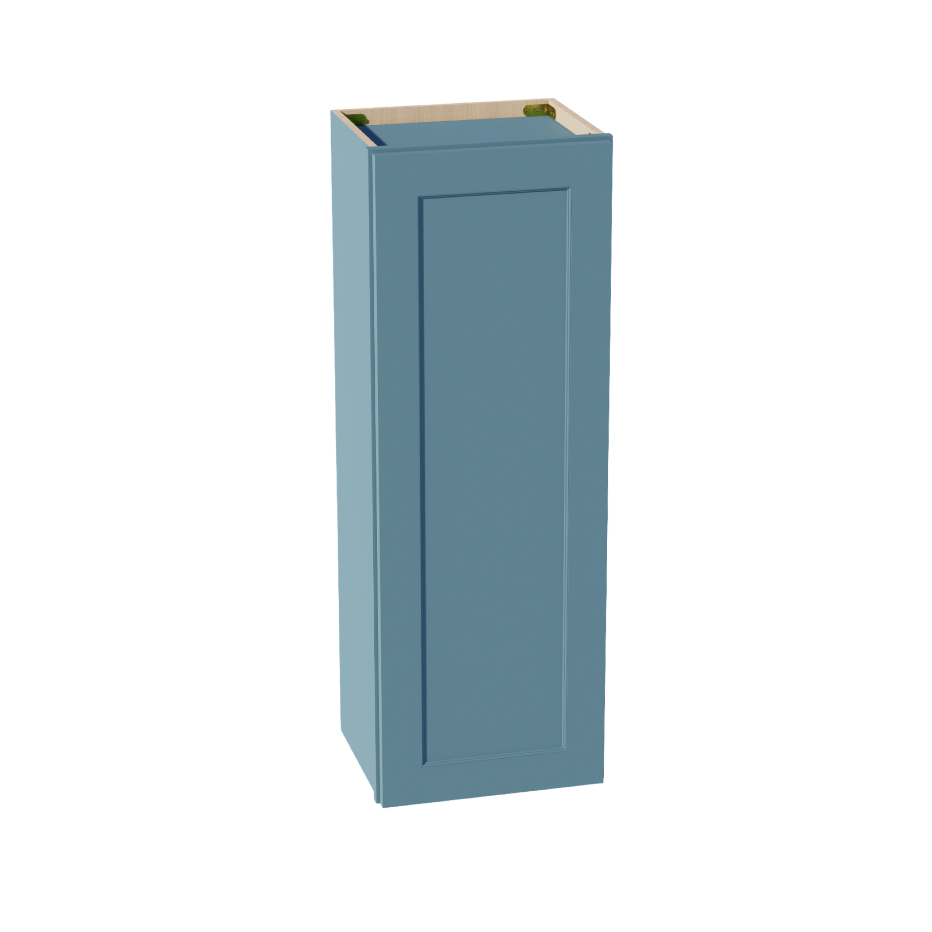 W1542-SG  Wall Cabinet 1 Door & 2 Shelves - Shaker Style - Green   15"W x 42"H x 12"D