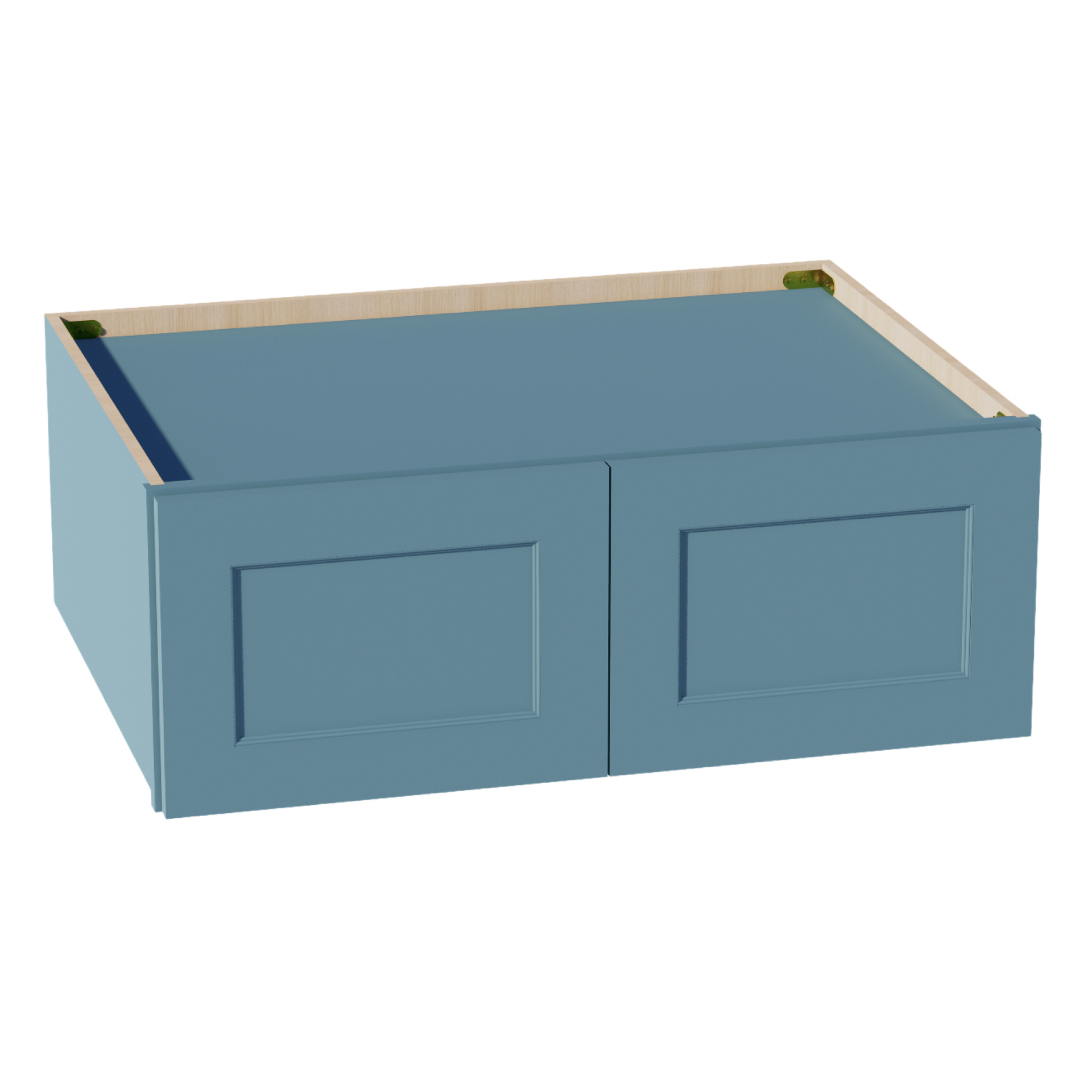 W331224-SG  Wall Cabinet 2 Doors & 2 Shelves - Shaker Style - Green   33"W x 12"H x 24"D