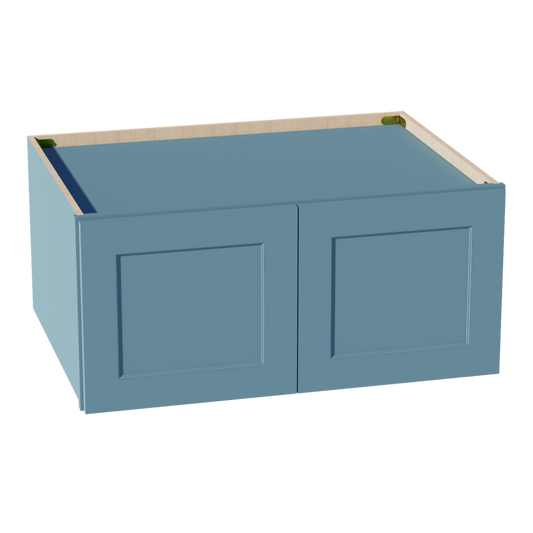 W331524-SG  Wall Cabinet 2 Doors & 2 Shelves - Shaker Style - Green   33"W x 15"H x 24"D