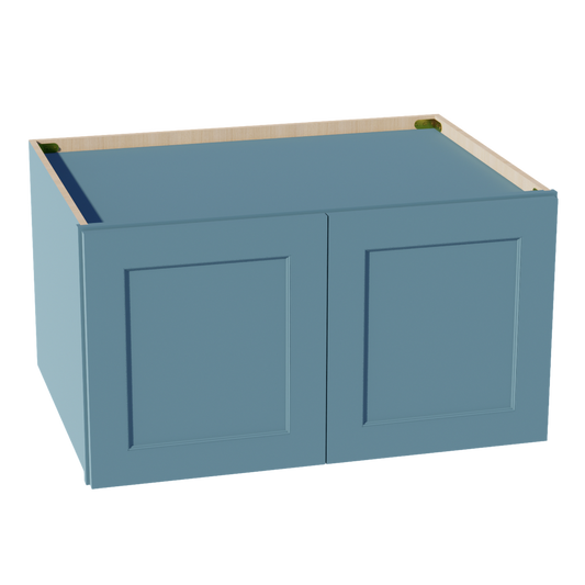 W331824-SG  Wall Cabinet 2 Doors & 2 Shelves - Shaker Style - Green   33"W x 18"H x 24"D