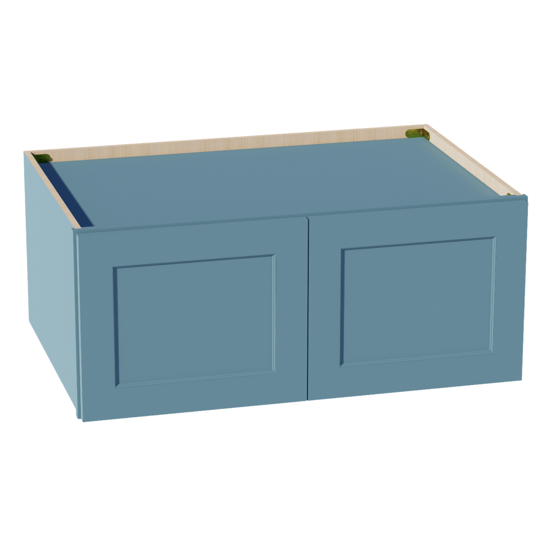 W361524-SG  Wall Cabinet 2 Doors & 2 Shelves - Shaker Style - Green   36"W x 15"H x 24"D