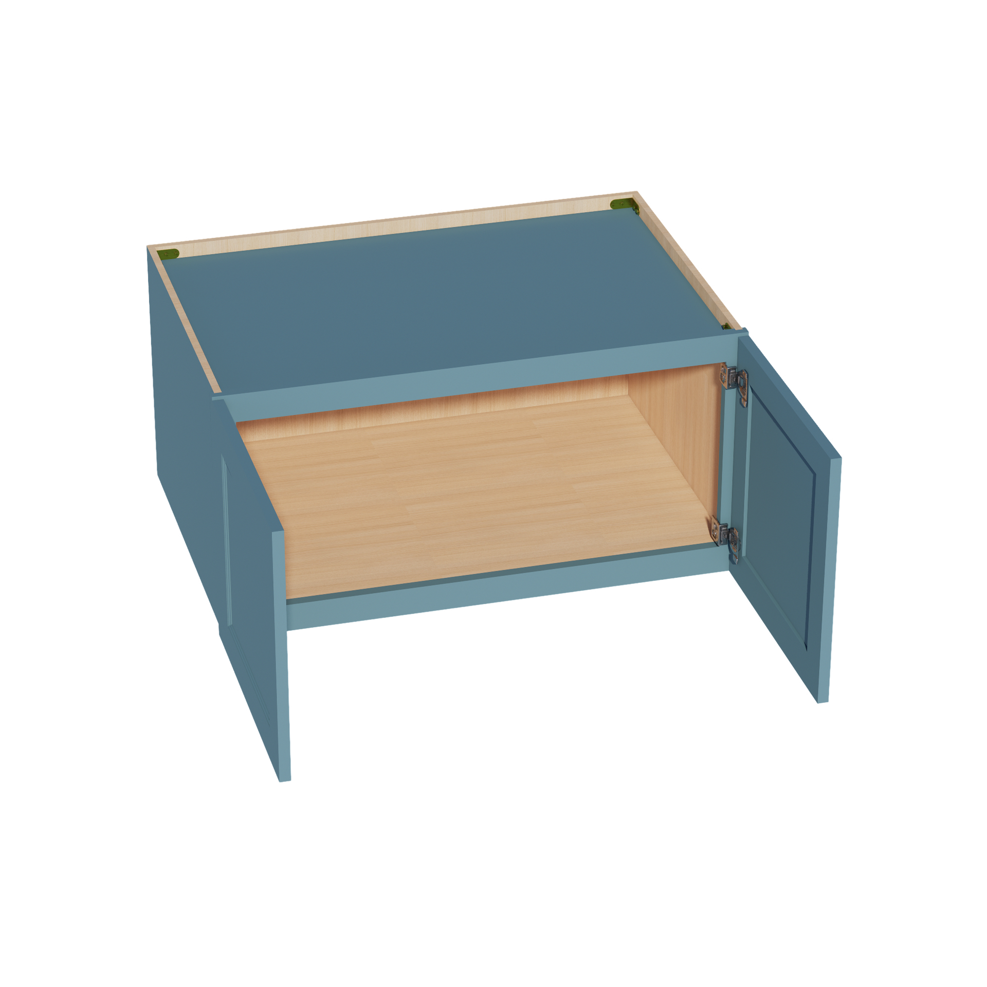 W361824-SG  Wall Cabinet 2 Doors & 2 Shelves - Shaker Style - Green   36"W x 18"H x 24"D