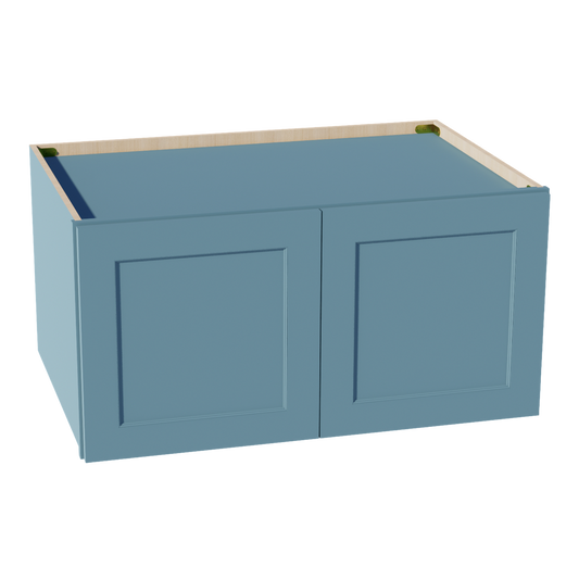 W361824-SG  Wall Cabinet 2 Doors & 2 Shelves - Shaker Style - Green   36"W x 18"H x 24"D