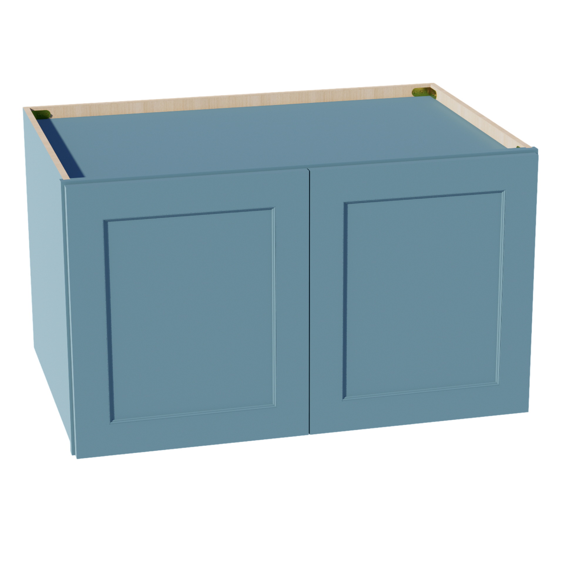 W362124-SG  Wall Cabinet 2 Doors & 2 Shelves - Shaker Style - Green   36"W x 21"H x 24"D