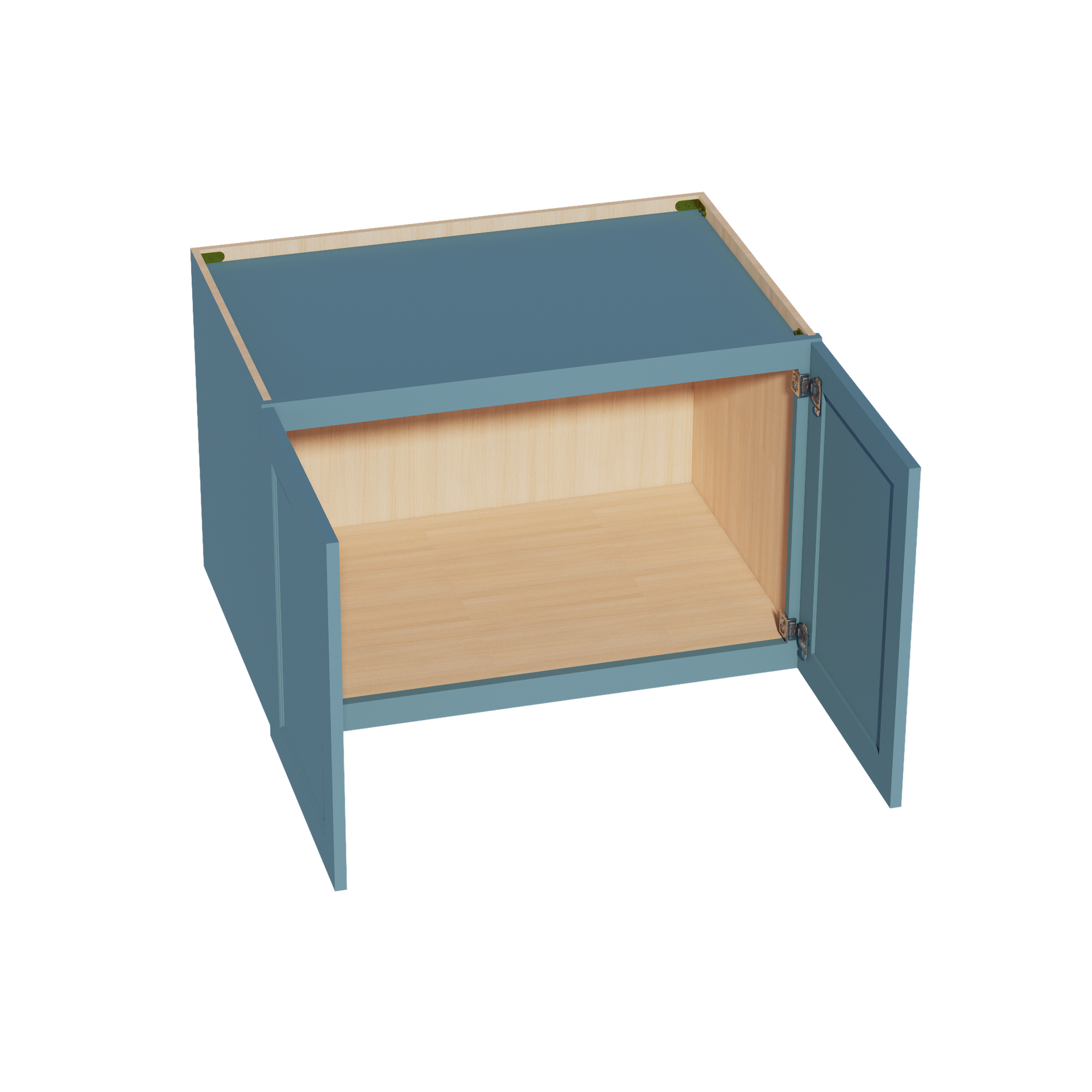 W362424-SG  Wall Cabinet 2 Doors & 2 Shelves - Shaker Style - Green   36"W x 24"H x 24"D