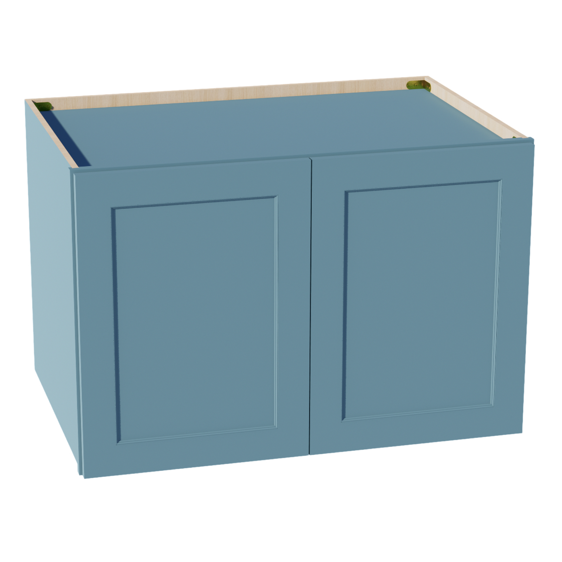 W362424-SG  Wall Cabinet 2 Doors & 2 Shelves - Shaker Style - Green   36"W x 24"H x 24"D