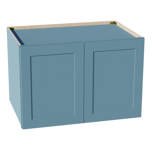 W362424-SG  Wall Cabinet 2 Doors & 2 Shelves - Shaker Style - Green   36"W x 24"H x 24"D